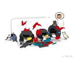  !? 1other 3boys 3girls ambiguous_gender amiya_(arknights) animalization ardashir_(arknights) arknights arknights:_endfield bat_(animal) bird chibi chibi_only chinese_commentary commentary_request crow doctor_(arknights) endministrator_(arknights) female_endministrator_(arknights) hua_ren_nan in-franchise_crossover logos_(arknights) male_endministrator_(arknights) multiple_boys multiple_girls pelican perlica_(arknights) rabbit scissors sewing snake white_background 