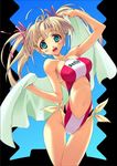  bikini blonde_hair blue_eyes cover cover_page jpeg_artifacts long_hair miyatsuki_itsuka non-web_source solo swimsuit twintails 