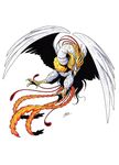  atlus beak bird demon feather feathers feng_huang persona phoenix shin_megami_tensei tail talons wings 