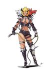  atlus breasts female hekate_(shin_megami_tensei) high_heels horse leather lion persona red_eyes shin_megami_tensei shoes whip wolf yellow_eyes 