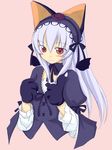  animal_ears cat_ears long_hair long_sleeves paws rozen_maiden solo suigintou takami_ryou 