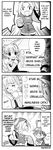  4koma androgynous archer_(disgaea) artist_request comic disgaea gameplay_mechanics greyscale hard_translated highres laharl makai_senki_disgaea male_focus monochrome multiple_boys otoko_no_ko thief_(disgaea) translated 