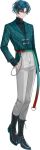  1boy aqua_hair aqua_jacket belt black_boots black_shirt boots colored_inner_hair colored_shoe_soles cross-laced_shoes full_body gradient_belt green_belt green_eyes grey_pants hand_in_pocket highres jacket jacket_tucked_in koujisako lapels layered_clothes layered_sleeves long_sleeves looking_at_viewer multicolored_belt multicolored_hair official_art pants pants_tucked_in patterned_clothing red_belt shirt shoes short_hair sleeve_zipper strange_eden tachibana_kosei_(strange_eden) third-party_source transparent_background turtleneck two-tone_pants wallet_chain zipper zipper_pull_tab 