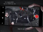  1girl 1other ahegao animal_ears artist_name ball_gag bodysuit bound bound_arms bound_legs breasts cellphone drooling egg_vibrator female_ejaculation gag gag_harness gagged grey_eyes grey_hair high_heels highres hogtie holding holding_phone jane_doe_(zenless_zone_zero) lactation large_breasts latex latex_bodysuit long_hair looking_at_viewer mouse_ears mouse_tail nipple_piercing phone piercing pov pov_hands recording sex_toy skindentation suspension tail tears trembling vibrator viewfinder wiffle_gag yuseiryao zenless_zone_zero 