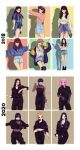  2018 2020 6+girls aloveletter artist_name bad_id bad_twitter_id black_hair black_jacket black_pants black_thighhighs blonde_hair blunt_bangs brown_hair commentary cowboy_shot eunha_(gfriend) fishnet_top fishnets gfriend gloves hair_behind_ear highres jacket jewelry looking_at_viewer medium_hair microphone multiple_girls necklace outstretched_arms pants pink_hair ponytail purple_hair shadow shorts simple_background sinb_(gfriend) skirt sowon_(gfriend) thighhighs umji_(gfriend) yerin_(gfriend) yuju_(gfriend) 