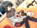  asou_asuna dog eyebrows_visible_through_hair game_cg long_sleeves mitsumi_misato pantyhose solo tenshi_no_inai_12-gatsu 