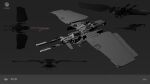  3d artist_logo attack_ship_(eve_online) commentary company_logo company_name copyright_logo copyright_name english_commentary eve_online frigate_(eve_online) grey_background greyscale highres logo maya_(medium) military_vehicle monochrome multiple_views no_humans official_art photoshop_(medium) radio_antenna redesign republic_fleet_(eve_online) science_fiction spacecraft tackler_(eve_online) thukker_mix_(eve_online) vehicle_focus will_burns 