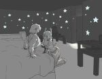 2026 absurd_res anthro antlers backlighting bed bedroom bedroom_eyes bottomwear bunpicker clothed clothing clothing_pull confident dark dark_room december_holiday deer deltarune digital_media_(artwork) duo english_description erection female full-length_portrait fully_clothed furniture genitals glowing hi_res horn human imminent_oral imminent_sex inside kneeling kneeling_on_floor kris_dreemurr leash leash_pull light lighting lights_off looking_at_another looking_up male male/female mammal monochrome narrowed_eyes nervous on_bed pants penis portrait procreate_(artwork) questionable_consent rim_lighting seductive shirt shorts shoulder_length_hair sitting sitting_on_bed smile smirk smirking_at_partner star surprised sweater tank_top topwear undertale_(series) underwear underwear_pull