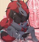 2026 3_claws anthro anthro_on_feral anthro_penetrated bathing bathroom bathtub bestiality big_breasts biped black_body black_fur black_highlights blush blush_lines bodily_fluids breasts claw_fingers claws cum cum_in_uterus cum_inside cum_on_ground cum_on_penis cum_splatter detailed_background digital_drawing_(artwork) digital_media_(artwork) duo evolutionary_family eye_contact eyes_closed feet female female_anthro female_penetrated feral feral_penetrating feral_penetrating_anthro feral_penetrating_female floor fur generation_5_pokemon genital_fluids genitals grey_body hair heart_symbol hi_res highlights_(coloring) holding_another holding_partner inside larger_anthro larger_female lets0020 long_hair looking_at_another male male/female male_feral male_penetrating male_penetrating_anthro male_penetrating_female nintendo nude nude_anthro nude_female on_ground open_mouth orgasm_face penetration penile penile_penetration penis penis_in_vagina pokemon pokemon_(species) pupils quadruped red_hair red_inner_ear sex shaded sitting size_difference slit_pupils smaller_feral smaller_male snout spread_legs spreading tail uterus vaginal vaginal_canal vaginal_penetration wall_(structure) water wet zoroark zorua