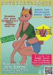 bottomwear breasts canid canine chaotic circlet clothing cover crop_top crouching daisy_dukes denim denim_bottomwear denim_clothing denim_shorts digitigrade english_text exposed_thighs female fox fur gold_(metal) gold_jewelry gradient_background green_clothing green_crop_top green_eyes green_shirt green_topwear hand_on_cheek hi_res hotpants jewelry kinnianne looking_at_viewer magazine_cover mammal medium_breasts pinup portrait pose qr_code raised_tail shirt shoeless shorts simple_background solo tail tan_body tan_fur teal_background text three-quarter_portrait topwear zaraunitymasters