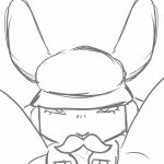 1:1 ambiguous_gender animal_hospital_(roblox) animated animated_gif anthro balls_deep barney_(animal_hospital) between_legs bodily_fluids clothing dewlap_(anatomy) duo ear_markings eye_contact eyelashes facial_hair fellatio first_person_view fur genitals hare hat headgear headwear imissmyqueerplatonicpolyamoroussituationship lagomorph leporid looking_at_another looking_at_viewer loop male mammal markings mustache oral oral_penetration penetration penile penis penis_in_mouth rabbit saliva saliva_as_lube saliva_on_penis sex short_playtime white_body white_fur