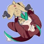1:1 2026 2_penises animal_genitalia animal_penis anthro anus aquatic black_chastity_cage blue_background brown_body chastity_cage chastity_device cloven_hooves cum_while_chaste dominant dominant_anthro dominant_male duo ejaculation english_description erection finger_in_mouth fish fur genitals green_body green_eyes green_penis grey_body grey_fur hands-free hemipenes hi_res hooves horn humanoid_hands looking_down looking_down_at_partner male male/male mazmaven multi_genitalia multi_penis navel nude_anthro nude_male penis pink_anus pink_tongue riding_crop shark shark_tail short_tail simple_background slightly_chubby slightly_chubby_anthro slightly_chubby_male striped_body stripes submissive submissive_anthro submissive_male tail tan_body tan_fur tongue wearing_chastity_cage wearing_chastity_device whip whip_mark whip_mark_on_butt whipping