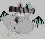 2025 2_horns after_sex amputee animal_genitalia animal_penis anthro anus bat belly belly_markings big_penis biped black_horn black_wings bodily_fluids breasts breasts_apart brown_penis butt censored censored_anus censored_genitalia censored_penis censored_vulva cheek_tuft clenched_teeth clitoris countershade_face countershade_torso countershading crotch_lines cum cum_drip cum_expulsion cum_in_vagina cum_inside cum_on_penis cum_puddle curved_horn demon devil_connection devilun_(makemon) digital_media_(artwork) disability disembodied_penis dripping duo ears_up english_description equine_genitalia equine_penis erection facial_tuft featureless_breasts female female_anthro flared_penis fur genital_fluids genitals glistening glistening_horn green_inner_ear green_membrane grey_background grey_belly grey_body grey_breasts grey_ears grey_fur grey_thighs grey_tuft head_horn horn ineffective_censorship kemono long_ears lying makemon male male/female mammal markings meckmeck00124 medial_ring membrane_(anatomy) membranous_wings missing_all_legs mostly_offscreen_character mostly_offscreen_male motion_lines motion_outline multicolored_body nude nude_anthro nude_female on_back penis penis_covering_eyes pink_anus pink_body pink_inner_ear pink_markings pink_vulva sharp_horn simple_background smooth_horn sparkle_(marking) sweat sweaty_butt sweaty_face teeth thick_thighs three-quarter_view tremble_spikes tuft vein veiny_penis vulva white_belly white_body white_face wings