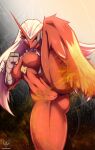 2026 absurd_res anthro areola athletic athletic_anthro athletic_female blaziken blonde_hair blue_eyes breasts brown_areola brown_nipples butt cel_shading chest_tuft curvy_figure digital_drawing_(artwork) digital_media_(artwork) feathers female female_anthro fighting_pose fist front_view generation_3_pokemon genitals gradient_background hair hi_res hourglass_figure kick looking_at_viewer nintendo nipples nude nude_anthro nude_female pink_vulva pokemon pokemon_(species) portrait pose red_body red_feathers scuted_hands scutes shaded simple_background solo spectral_draw spread_legs spreading three-quarter_portrait tuft vulva watermark yellow_body yellow_feathers