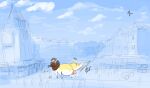 aurelia_(garsupial) big_butt bottomless bovid bovid_taur bovine bovine_taur brown_hair butt cattle cattle_taur clothed clothing countershading doctordj female flying fur hair hi_res human kick kicking_another macro_female macro_taur mammal mammal_taur outside overweight overweight_female overweight_taur simple_background sketch sweater sweater_only tagme taur teats topwear topwear_only udders violence wheelbarrow white_body white_fur yellow_body yellow_countershading yellow_fur
