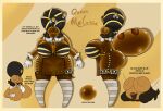 absurd_res accessory arthropod arthropod_abdomen bee belly big_belly big_breasts big_butt bimbo_anthro black_teeth border breasts brown_hair butt clothing demizora english_text eyeless fan_character female food glistening glistening_body gloves goo_creature hair handwear hi_res honey_(food) honeycomb hymenopteran insect legwear lips model_sheet monster original_design overweight queen reference_image royalty shaded sharp_teeth simple_background slime solo stockings teeth text thick_lips thick_thighs veil white_clothing white_gloves white_handwear wide_hips