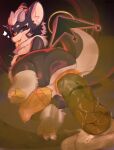 absurd_res after_vore anal anal_fluids anal_vore anthro anus big_penis black_body black_fur blush bodily_fluids dargon digestion digestion_noises disposal duo fart feces fur genital_fluids genital_tattoo genitals hi_res hikku hippu male neck_tuft penis penis_tattoo personality_excretion precum prolapse puffy_anus slit_penis solo sweat sweatdrop tattoo tongue tongue_out tuft vore white_body white_fur