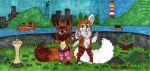 canid canine cannella_(coelhoposa) clothing coelhoposa_(artist) drinking_fountain eevee eeveelution femboy femboy/femboy fennec_fox flower fluffy_paws fox fur fur_markings generation_1_pokemon hi_res hybrid lagomorph legwear leporid lighthouse male male/male mammal markings nintendo plant plant_pot pokemon pokemon_(species) rabbit romeo_(coelhoposa) ship thick_thighs thigh_highs true_fox vehicle watercraft wide_hipped_male wide_hips
