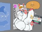 2026 absurd_res ahegao balls bell bell_collar big_balls big_penis blue_markings blueprint_(balatro) blush bodily_fluids butt card clothing collar colored colored_sketch currency_symbol dialogue digital_drawing_(artwork) digital_media_(artwork) dollar_sign domestic_cat duo ears_up english_description english_text felid feline felis fool's_hat genital_fluids genital_growth genitals glans growth growth_sequence half-closed_eyes hat headgear headwear hi_res huge_balls huge_penis humanoid_genitalia humanoid_penis hyper hyper_balls hyper_genitalia hyper_penis ingame_assets jester joker_(playing_card) kneeling looking_at_viewer looking_pleasured lucky_cat_(balatro) male mammal markings motion_lines multicolored_body narrowed_eyes nude open_mouth penis penis_growth precum precum_squirt raised_arm red_markings red_snout ridge_(artist) simple_background sketch smile solo_focus speech_bubble symbol tail teeth teeth_showing text thick_thighs tongue white_body yellow_markings