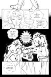 2:3 absurd_res ambiguous_gender amphibian anthro bodily_fluids clothed clothing comic crown deer deltarune english_text female female/ambiguous feral freckled_face freckles frog goomyloid grin group headgear hi_res horn human imagination kiss_on_lips kissing kris_dreemurr lightner mammal monochrome new_world_deer noelle_holiday prank princess reindeer royalty sketch smile sweat text thought_bubble tiara trio undertale_(series) wide_eyed