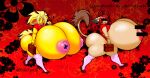 2009 abstract_background accessory ahoge anthro big_breasts big_butt bottomwear bracelet breasts butt censored censored_eyes censored_nipples cheek_bulge clothing crop_top duo ears_down eating eeveelution exposed_breasts felid feline female ffuffle flower fur generation_1_pokemon glistening hair huge_breasts huge_butt hyper hyper_breasts hyper_butt ineffective_censorship inner_ear_fluff jewelry jolteon jolty koneko_(spazzykoneko) legwear looking_at_viewer mammal miniskirt necktie nintendo pasties pink_clothing pink_legwear pink_thigh_highs pivoted_ears plant pokemon pokemon_(species) raised_tail red_background red_bottomwear red_clothing red_hair red_miniskirt red_shirt red_skirt red_topwear shirt simple_background skirt spiked_tail spikes spikes_(anatomy) spiky_hair stomping suitcase tail tail_tuft tan_body tan_fur thick_thighs thigh_highs topwear tuft wide_hips yellow_body yellow_fur