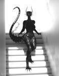 3d_(artwork) absurd_res anthro blender_(artwork) blender_cycles_(artwork) breasts claws digital_media_(artwork) doktor-savage dragon female hi_res horn markings mythological_creature mythological_scalie mythology nude savage_(doktor-savage) scalie solo tail teeth