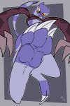 2018 2:3 3_toes action_pose anthro biped blue_body blue_fur claws countershade_face countershade_fur countershade_torso countershading eyewear feet finger_claws foot_focus fuf fur glasses hi_res jumping kick looking_at_viewer male mammal missing_all_arms mostly_nude mustelid musteline pince-nez pink_nose pose red_eyes scarf simple_background solo toe_claws toes true_musteline unusual_anatomy unusual_arms weasel white_body white_countershading white_fur