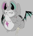 2025 2_horns abdominal_bulge ambiguous_penetration amputee anthro bat belly belly_markings biped black_horn black_wings blush blush_lines bodily_fluids breasts breasts_apart brown_penis censor_bar censored censored_genitalia censored_penis cheek_tuft countershade_face countershade_torso countershading cum cum_inflation cum_inside curved_horn demon devil_connection devilun_(makemon) digital_media_(artwork) disability disembodied_penis duo ears_up english_description erection eyebrows eyelashes facial_tuft featureless_breasts female female_anthro female_penetrated fur genital_fluids genitals glistening glistening_horn green_eyes green_inner_ear green_membrane grey_background grey_body grey_breasts grey_ears grey_fur grey_head grey_tail grey_thighs grey_tuft head_horn head_tuft heterochromia hi_res hip_wings horn ineffective_censorship inflation kemono leaking leaking_cum long_ears makemon male male/female male_penetrating male_penetrating_female mammal markings meckmeck00124 membrane_(anatomy) membranous_wings missing_arm mostly_offscreen_character mostly_offscreen_male motion_lines motion_outline multicolored_body noseless nude nude_anthro nude_female penetration penile penile_penetration penis pink_body pink_eyes pink_inner_ear pink_markings raised_tail sex sharp_horn simple_background smooth_horn sparkle_(marking) sweat sweaty_body sweaty_face tail tears thin_eyebrows three-quarter_view tremble_spikes tuft unusual_wing_placement white_body white_face wings