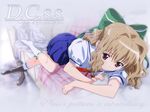  aisia brown_hair couch da_capo da_capo_i light_brown_hair matsubara_kazuyuki red_eyes school_uniform shoes single_shoe socks solo wallpaper 