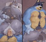 anal anal_penetration anthro australian_cattle_dog balls bandit_heeler belly belly_tuft big_butt blue_body blue_fur bluey_(series) blush bob_heeler bodily_fluids butt butt_grab canid canine canis cattledog chest_tuft cum cum_in_ass cum_inside digital_media_(artwork) domestic_dog duo elderly_male erection father_(lore) father_and_child_(lore) father_and_son_(lore) fur genital_fluids genitals grey_body grey_fur hand_on_butt herding_dog hi_res humanoid_genitalia humanoid_penis incest_(lore) looking_pleasured male male/male male_penetrated male_penetrating male_penetrating_male mammal markings mature_male motion_lines multicolored_body navel nipples nude ookamiwolfb overweight overweight_male parent_(lore) parent_and_child_(lore) parent_and_son_(lore) pastoral_dog penetration penile penile_penetration penis penis_in_ass pillow saliva sex simple_background son_(lore) spots spotted_body spotted_fur sweat tail tail_grab thrusting tuft vein veiny_penis yellow_body yellow_fur