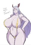 2021 2_horns 3_eyes bare_shoulders belly belly_blush bent_arm big_breasts big_hair big_iris biped black_text blush bodily_fluids body_blush breast_blush breasts brown_horn camel_toe celestial_being circle_eyebrows clothed clothed_female clothed_humanoid clothing collarbone colored_sketch curved_horn curvy_figure dialogue digital_drawing_(artwork) digital_media_(artwork) english_text eyebrows eyelashes female fingers glistening glistening_arms glistening_belly glistening_body glistening_breasts glistening_legs glistening_lips glistening_shoulders glistening_skin glistening_thighs grey_eyes grey_hair hair hand_on_hip hand_on_own_hip hi_res horn horned_humanoid huge_breasts huge_hair humanoid iris kaguya_otsutsuki leg_blush legs_together light_hair lips lipstick long_hair looking_forward makeup mature_female mature_humanoid momijizx monotone_background mouth_closed multi_eye naruto navel no_pupils not_furry one-piece_swimsuit pale_skin pink_blush pointy_nose portrait pose red_lips red_lipstick simple_background sketch skimpy skimpy_swimwear sling_bikini solo standing straight_hair sweat sweaty_arms sweaty_body sweaty_breasts sweaty_face sweaty_legs sweaty_skin sweaty_thighs swimwear text thick_thighs three-quarter_portrait three-quarter_view white_background white_eyebrows white_sclera yellow_clothing yellow_sling_bikini yellow_swimwear