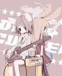  animal_ears bunny_ears cat_ears electric_guitar guitar instrument mitsuki_mouse multiple_girls original 