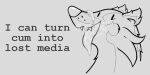 2026 2:1 ambiguous_gender anthro bodily_fluids cum cum_drip cum_in_mouth cum_inside cum_on_face cum_on_tongue digital_drawing_(artwork) digital_media_(artwork) dripping english_text fangs genital_fluids line_art mammal meme mephitid monochrome open_mouth pinnip_(pinnipip) pinnipip skunk smile solo teeth text tongue tongue_out