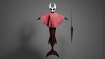 16:9 4k absurd_res anthro aquatic arthropod black_body cape clothing female hi_res hollow_knight_(franchise) hornet hornet_(hollow_knight) hymenopteran insect merfolk solo split_form team_cherry vespid wasp widescreen