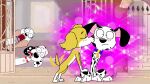 101_dalmatian_street 101_dalmatians 16:9 black_spots blush blush_lines canid canine canis canon_x_oc cockapoo crossover dalmatian danukistudio disney dolly_(101_dalmatians) domestic_dog duo dylan_(101_dalmatians) female feral fur hi_res kissing male mammal markings mixed_breed nickelodeon paw_patrol skye_(paw_patrol) spots spotted_body spotted_fur tan_body tan_fur thomas_dalmatian white_body white_fur widescreen