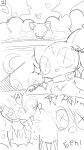 2026 9:16 ambiguous_gender animate_inanimate anthro bat buckled_collar button_(fastener) button_eyes chest_tuft chibi collar comic heart_symbol hi_res living_plushie mammal monochrome open_mouth plushie seam_(sewing) seuppi simple_background sketch solo stitch_(sewing) tuft white_background wings