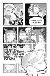 2:3 absurd_res alien anthro apron belly betelgeusian big_belly bloated blush blush_lines bowl chopsticks clothing comic container dialogue digital_media_(artwork) english_text exclamation_point felid feline food hat headgear headwear hi_res hiccuping holding_belly holding_object inner_monologue male mammal meow_(space_dandy) meowmymyamo monochrome muscular muscular_anthro muscular_male noodles notebook question_mark robe sitting smile space_dandy surprised text thinking