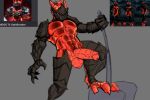  3:2 anthro armor baldur's_gate baldur's_gate_3 balls big_penis clothing deader dragon gauntlets genital_piercing genitals gloves hammer handwear hi_res humanoid larian_studios male mythological_creature mythological_scalie mythology oathbreaker_(baldur's_gate) penis penis_piercing piercing scales scalie screencap solo tools weapon 