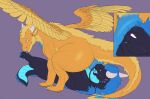 aetherxov anal anus big_butt black_body black_scales blue_anus blue_body blue_claws blue_fur blue_mane blue_tongue butt claws deep_rimming dragon duo face_in_anus feral fur furred_dragon furred_scalie hi_res horn male male/male mane muscular muscular_feral muscular_male mythological_creature mythological_scalie mythology nugget_(nugget115) oral orange_body orange_fur orange_pawpads pawpads puffy_anus rimming scales scalie sex snout_in_ass tongue white_horn