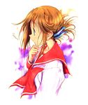  folded_ponytail komaki_manaka long_sleeves ozaki_hiroki profile solo to_heart_2 upper_body 