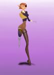 2018 absurd_res alien alien_humanoid anthro big_ears boots brown_boots brown_clothing brown_eye_patch brown_eyewear brown_footwear brown_hair brown_high_heeled_boots brown_high_heels brown_legwear brown_thigh_boots brown_thigh_highs captain_amelia clothing corel_painter_(artwork) digital_drawing_(artwork) digital_media_(artwork) disney domestic_cat eye_patch eyewear felid feline felis female female_anthro female_humanoid footwear full-length_portrait gradient_background green_eyes hair hi_res high_heeled_boots high_heels hook hook_hand humanoid jiblets33 legwear lipstick makeup mammal mastectomy mature_anthro mature_humanoid missing_arm mouth_closed portrait purple_background red_lipstick shoes simple_background solo solo_focus thigh_boots thigh_highs treasure_planet uniform