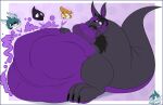 2023 absurd_res after_vore anthro avian belly big_belly big_breasts bird breasts canid canine canis corvid corvus_(genus) coyote crow els3d female female_pred group hi_res huge_belly kangaroo macropod male male_prey mammal marsupial oscine passerine sed_(els3d) vore