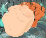 2026 5_fingers absurd_res alpha-152 alternate_species anthro areola bellbites belly belly_overhang belly_ripples big_belly big_breasts big_butt black_nose blobby blush breasts butt canid canine chubby_cheeks dead_or_alive_(series) double_chin duo emanata fat_arms fat_legs fat_rolls female fingers flabby_arms flabby_legs fox fur furrification hair hi_res huge_belly huge_breasts huge_butt hyper hyper_belly hyper_breasts immobile kasumi_(doa) mammal morbidly_obese morbidly_obese_anthro morbidly_obese_female motion_lines navel nipples nude obese obese_anthro obese_female orange_body orange_fur orange_hair overweight overweight_anthro overweight_female question_mark sound_effects stepping stepping_on_belly suspension tan_body tan_fur