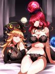  bra cleavage hecatia_lapislazuli junko pantsu pointy_ears raptor7 see_through touhou 