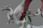 2_horns all_fours anal anthro anus bestiality big_anus big_breasts big_butt big_tail black_sclera breasts butt deep_rimming dragon duo entwined_tails european_mythology eyes_closed female feral genitals green_body green_skin hi_res horn huge_tail inheritus_(mezzatto) keeva_(mezzatto) kneeling kobold male mezzatto multicolored_body mythological_creature mythological_scalie mythology oral penis raised_tail red_body red_eyes red_penis red_scales rimming rimming_male scales scalie sex slit_penis tail tail_choke tail_coil tail_grab western_dragon white_body white_scales white_skin