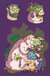 anthro arthropod beard domestic_pig eyewear facial_hair fart fart_cloud feral fly_(animal) food hi_res insect legorats male mammal mud pimple smelly solo stink_cloud stink_fumes suid suine sunglasses sus_(pig) transformation trash