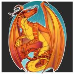 1:1 2026 ambiguous_gender blue_eyes claws dragon european_mythology facial_horn feral hi_res horn kovi_kodi mythological_creature mythological_scalie mythology nose_horn peril_(wof) scalie skywing_(wof) smoke smoke_from_nose solo spikes spikes_(anatomy) western_dragon wings_of_fire