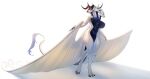 1_horn 2_horns 3_heads allery_(toufucoo) anthro areola big_breasts black_body black_scales blue_areola blue_eyes blue_nipples breasts colored_nails constance_(toufucoo) dragon european_mythology female fingernails gold_scales greek_mythology green_eyes hi_res horn hydra looking_at_viewer membrane_(anatomy) multi_head multicolored_body mythological_creature mythological_scalie mythology nails nipples red_eyes red_fingernails red_nails scales scalie sovesute susie_(toufucoo) tail thick_thighs white_body white_sclera wide_hips wings