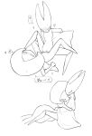 anthro arthropod between_legs blush bodily_fluids butt cape clitoral clitoral_rubbing clitoris clothing cuddling digital_drawing_(artwork) digital_media_(artwork) duo featureless_chest female female/female female_orgasm flat_chested genital_fluids genitals heart_symbol hi_res high-angle_view hollow_knight:_silksong hollow_knight_(franchise) hornet_(hollow_knight) hug intimate lace_(hollow_knight:_silksong) line_art looking_pleasured monochrome motion_lines narrowed_eyes nude on_ground on_pillow orgasm orgasm_face pillow segmented_body sex shaking simple_background sitting speech_bubble spread_legs spreading sweat sweatdrop team_cherry topwear tp_(pixiv) tribadism vaginal vaginal_fluids vulva