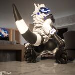 1:1 3d_(artwork) anthro anus armor avali blue_body blue_eyes blue_fur blush breasts butt butt_pose ceiling claws digital_media_(artwork) electronics exposed_breasts feathers feet female fingers fleroyut floor fluffy fur genitals hi_res hindpaw looking_back machine mamagen multicolored_body multicolored_fur nude nude_anthro nude_female pawpads paws pose presenting presenting_hindquarters protogen raised_tail realistic_lighting rear_view reflection reflective_floor robot robot_anthro screen screen_eyes screen_face seductive sitting sitting_on_ground solo solo_focus spiri'vali spreading surprised tail television thick_thighs thigh_gap tongue tongue_out tuft visor vulva wall_(structure) watermark wide_hipped_female wide_hips